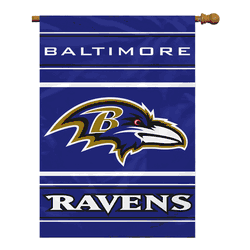 Baltimore Ravens 2-Sided 28 X 40 House Banner