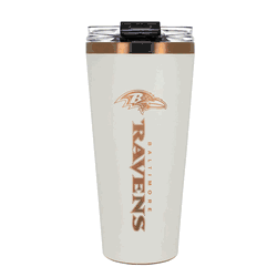 Baltimore Ravens 32oz Crme and Copper Big Slim Tumbler with Straw