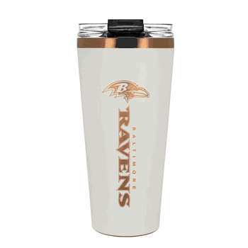 Baltimore Ravens 32oz Crème and Copper Big Slim Tumbler with Straw