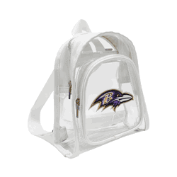 Baltimore Ravens 3D Logo Clear Mini Backpack