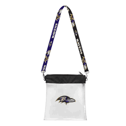Baltimore Ravens 3D Logo Clear Satchelette