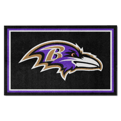 Baltimore Ravens 4ft. x 6ft. Plush Area Rug