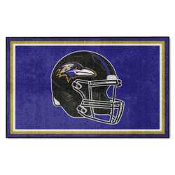 Baltimore Ravens 4ft. x 6ft. Plush Area Rug