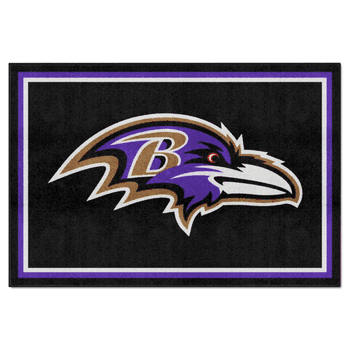 Baltimore Ravens 5ft. x 8 ft. Plush Area Rug