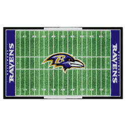 Baltimore Ravens 6 ft. x 10 ft. Plush Area Rug