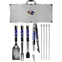 Baltimore Ravens 8 pc Tailgater BBQ Set