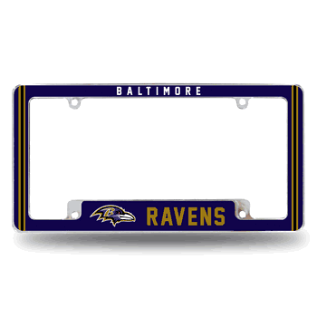 Baltimore Ravens Alternate Design All Over Chrome Frame