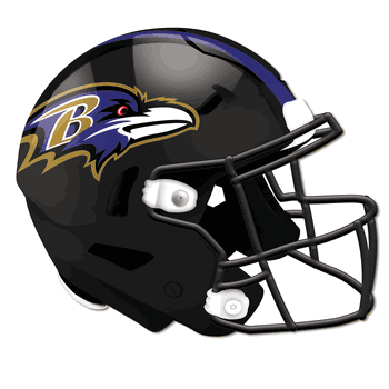 Baltimore Ravens Authentic Helmet Cutout 24