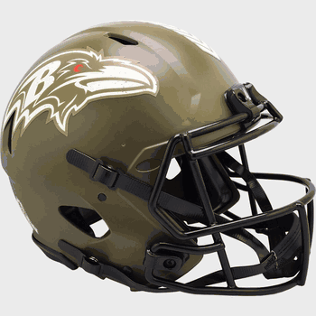 Baltimore Ravens  Authentic Speed Full Size Football Helmet SALUTE TO SERVICE