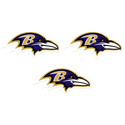 Baltimore Ravens Auto Decal 3 Pack