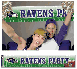 Baltimore Ravens Banner 12x65 Party Style