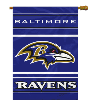 Baltimore Ravens Banner 28x40 House Flag Style 2 Sided CO