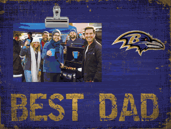 Baltimore Ravens Best Dad Clip Frame