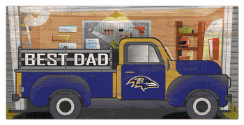 Baltimore Ravens Best Dad Truck 6x12 Sign
