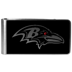 Baltimore Ravens Black and Steel Money Clip