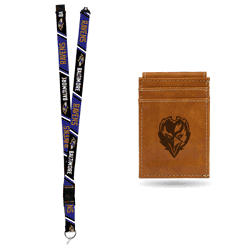Baltimore Ravens Brown Front Pocket Wallet Set