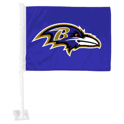 Baltimore Ravens Car Flag Large 1pc 11" x 14"