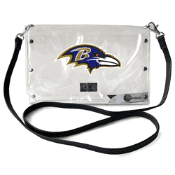 Baltimore Ravens Clear Envelope Purse STRAP
