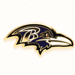 Baltimore Ravens Collector Pin Jewelry Card