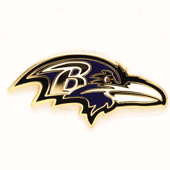 Baltimore Ravens Collector Pin Jewelry Card