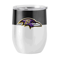 Baltimore Ravens Colorblock 16oz Stainless Curved Beverage
