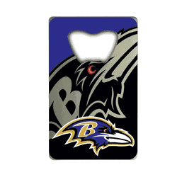 Baltimore Ravens Credit Card Style Bottle Opener - 2 x 3.25