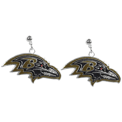 Baltimore Ravens Crystal Stud Earrings