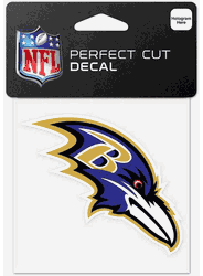 Baltimore Ravens Decal 4x4 Perfect Cut Color