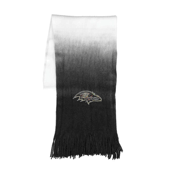 Baltimore Ravens Dip Dye Scarf Black