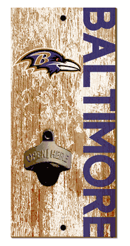 Baltimore Ravens Distressed Bottle Opener