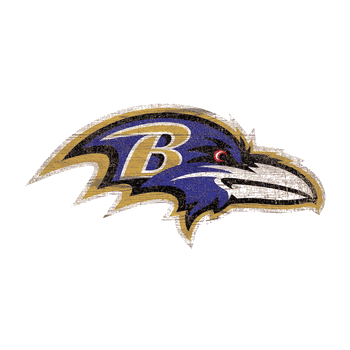 Baltimore Ravens Distressed Logo Cutout Sign