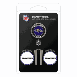 Baltimore Ravens Divot Tool Pack - Signature tool w/ 3 markers