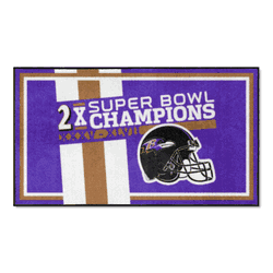 Baltimore Ravens Dynasty 3ft. x 5ft. Plush Area Rug