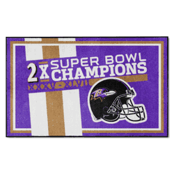 Baltimore Ravens Dynasty 4ft. x 6ft. Plush Area Rug