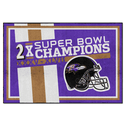 Baltimore Ravens Dynasty 5ft. x 8ft. Plush Area Rug