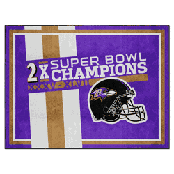 Baltimore Ravens Dynasty 8ft. x 10ft. Plush Area Rug
