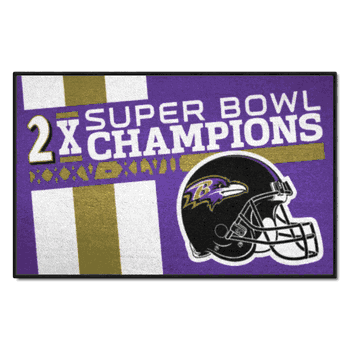 Baltimore Ravens Dynasty Starter Mat Accent Rug - 19in. x 30in.