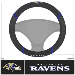 Baltimore Ravens Embroidered Steering Wheel Cover