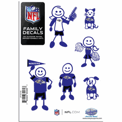 Baltimore Ravens Family Decal Set Small