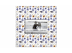 Baltimore Ravens Floral Pattern 10x10 Frame