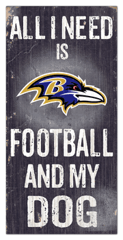 Baltimore Ravens Football and My Dog Sign