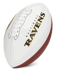Baltimore Ravens Franklin NFL Team Signature Autograph White Panel Football