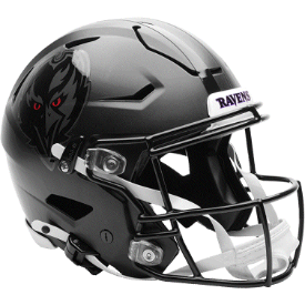 Baltimore Ravens Full Size SpeedFlex Football Helmet 2026 Alternate #2 On-Field Darkness