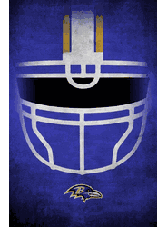 Baltimore Ravens Ghost Helmet 17x26