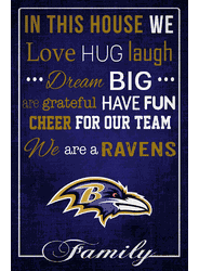 Baltimore Ravens In This House 17x26