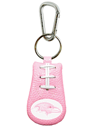 Baltimore Ravens Keychain Pink Football CO