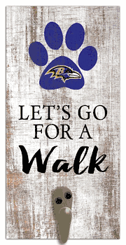 Baltimore Ravens Leash Holder 6x12 Sign