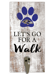 Baltimore Ravens Leash Holder 6x12 Sign