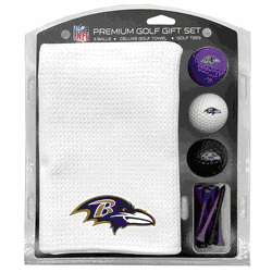 Baltimore Ravens Microfiber Towel Gift Set - 16 x 40 (White)