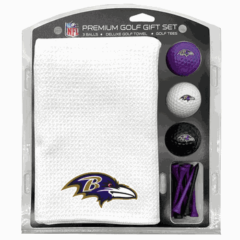 Baltimore Ravens Microfiber Towel Gift Set - 16 x 40 (White)